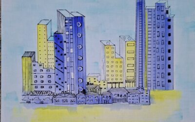 purple high rise