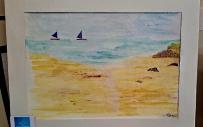twin boats at the seaside