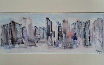 moody city landscape