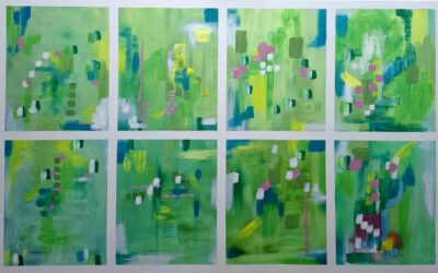 Green Mosaic Panels